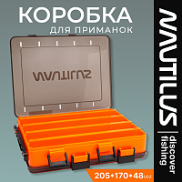 Коробка для приманок Nautilus NB2-205G-OR (205x170x48мм)