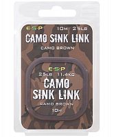Поводковый материал БЕЗ оплётки ESP Camo Sink Link