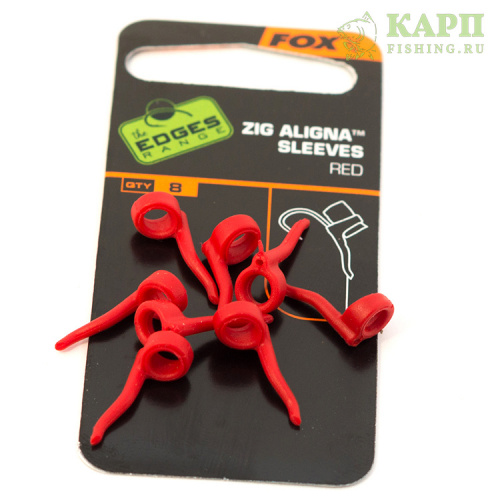 Держатель Пенки ЗИГ РИГ FOX Zig Aligna Sleeves Red