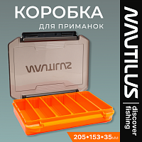 Коробка для приманок Nautilus NB1-205OR (205x153x35мм)