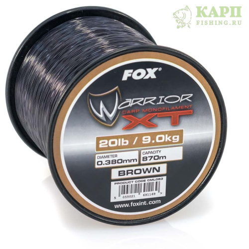 Леска карповая FOX WARRIOR XT Brown