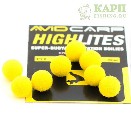 Шарик плавающий AVID CARP High Lites 10mm Yellow