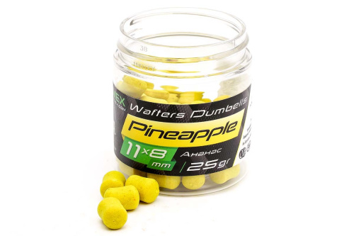 Вафтерсы ZEMEX Wafters Dumbells Pineapple (Ананас) 11x8mm Вафтерсы ZEMEX Wafters Dumbells Pineapple (Ананас) 11x8mm