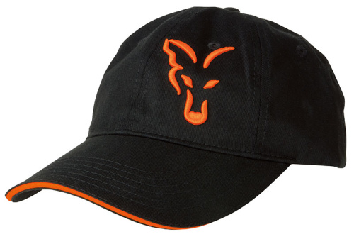Бейсболка из линейки одежды Black & Orange FOX Baseball Cap - 100% хлопок Бейсболка FOX Baseball Cap