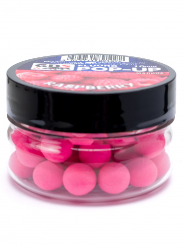 Плавающие бойлы GBS Baits Pop-up RASPBERRY (Малина) 10мм фото 2