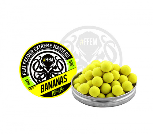 Плавающие бойлы FFEM Pop-Up Bananas (банан и ананас)