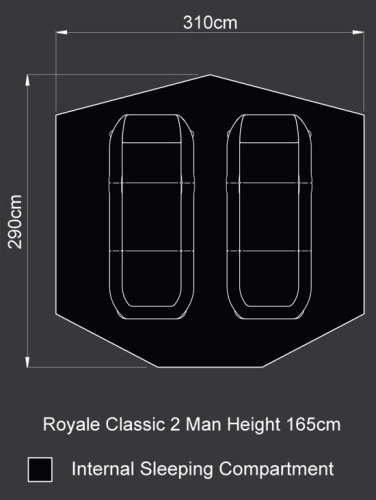 Палатка Fox ROYALE® CLASSIC 2 MAN фото 2 Палатка Fox ROYALE® CLASSIC 2 MAN фото 2