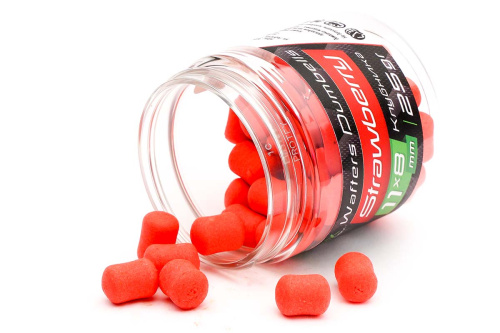 Вафтерсы ZEMEX Wafters Dumbells Strawberry (Клубника) 11x8mm фото 2