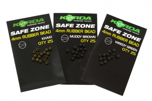 Многофункциональные; подходят для оснасток Вертолет, Чод фото 2 Бусина KORDA Rubber Bead 4mm Muddy KHAKI фото 2