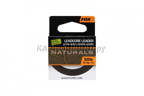 Лидкор FOX EDGES Naturals Leadcore 50lb 7m