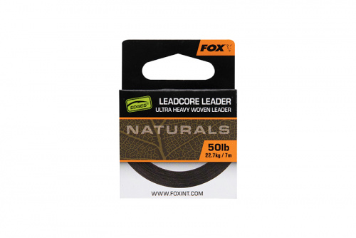Лидкор FOX EDGES Naturals Leadcore 50lb 7m