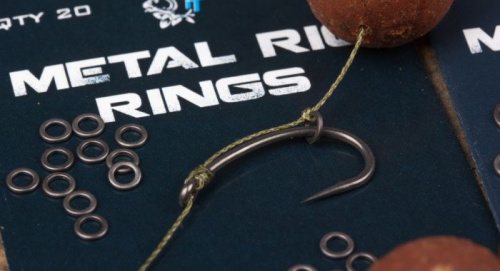 Колечки для оснасток круглые NASH Kuro Coated RIG RINGS фото 2