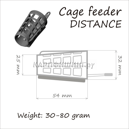 Кормушка фидерная ORANGE Cage Feeder Distance фото 4
