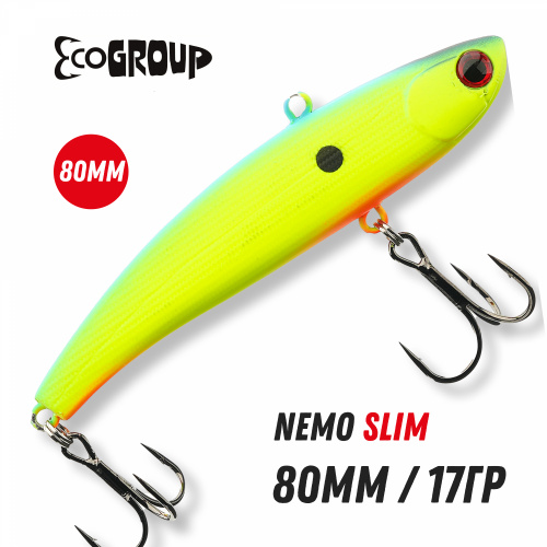 Виб ECOPRO Nemo Slim 80mm 17g 015-Blue Canary