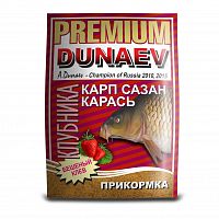 Прикормка Дунаев Premium Карп Сазан Клубника 1кг