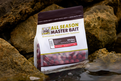 Бойлы тонущие насадочные CarpTime Master Bait Wild Plum (Дикая Слива) 1кг фото 5