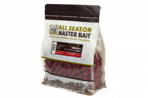 Бойлы тонущие насадочные CarpTime Master Bait Wild Plum (Дикая Слива) 1кг фото 2