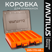 Коробка для приманок Nautilus NB2-205V-OR (205x170x48мм)