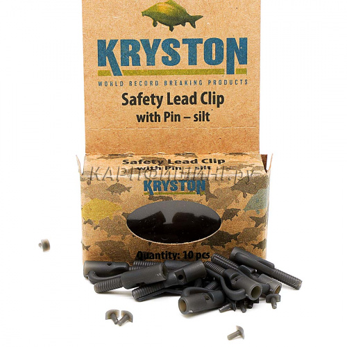 Безопасные клипсы со стопором Kryston Safety Lead Clip Silt (Черные)