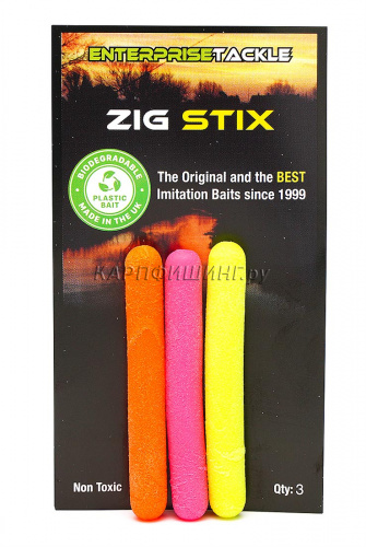 Ароматизированные палочки для зиг-рига Enterprise Tackle Zig Stix (Желтый, Розовый, Оранжевый)