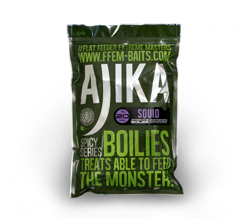 Тонущие бойлы FFEM Ajika Boilies Squid (Кальмар) 20mm 1kg