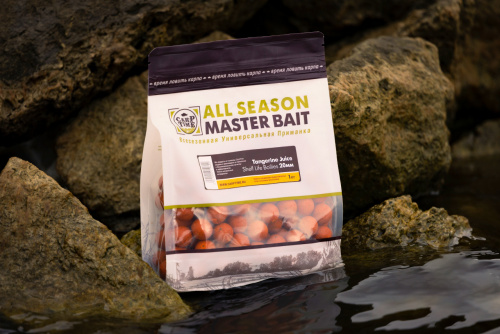 Бойлы тонущие насадочные CarpTime Master Bait Tangerine Juice (Мандариновый Сок) 1кг фото 5