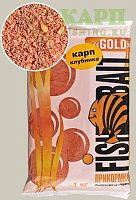 Прикормка FishBait Gold КАРП КЛУБНИКА 1кг