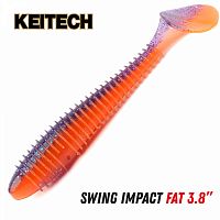 Приманка силиконовая KEITECH Swing Impact Fat 3.8" PAL#09 Violet Fire