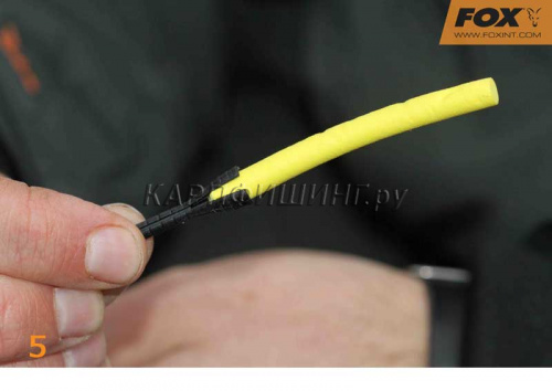 Держатель Пенки ЗИГ РИГ FOX Zig Aligna Sleeves Yellow фото 7