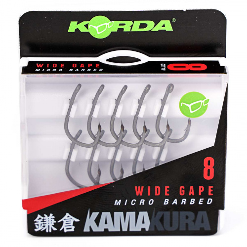 Крючки карповые KORDA KAMAKURA Wide Gape