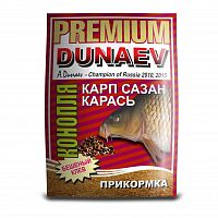 Прикормка Дунаев Premium Карп Сазан Конопля 1кг