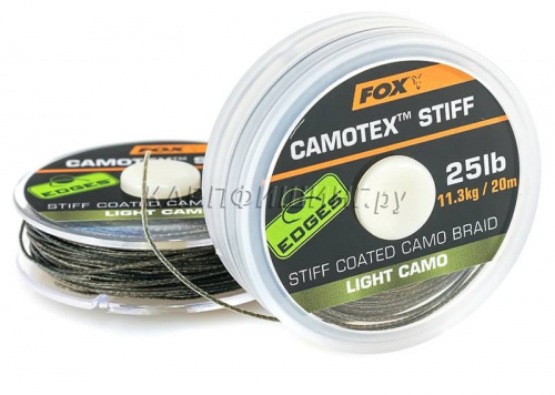 Поводковый материал в оплётке FOX Camotex STIFF фото 2