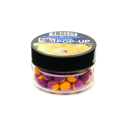 Плавающие бойлы GBS Baits Pop-up Honey Plum (Медовая Слива) фото 2