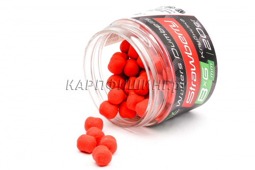 Вафтерсы ZEMEX Wafters Dumbells Strawberry (Клубника) 8x6mm фото 3
