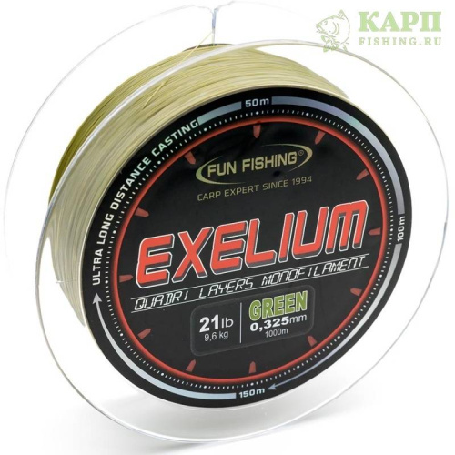 Леска карповая Fun Fishing EXELIUM 1000m.