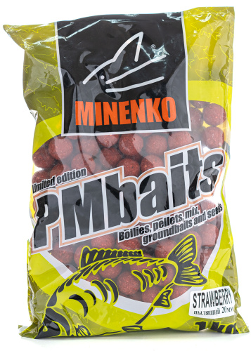 Бойлы Пылящие MINENKO Strawberry (Клубника) 1кг. Бойлы Пылящие MINENKO Strawberry (Клубника) 1кг.