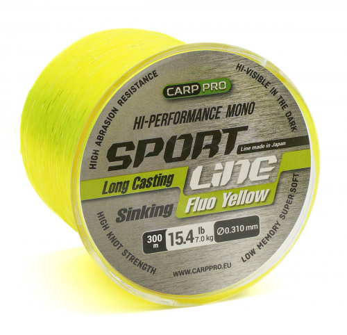 Леска карповая Carp Pro Sport Line Fluo Yellow 300м