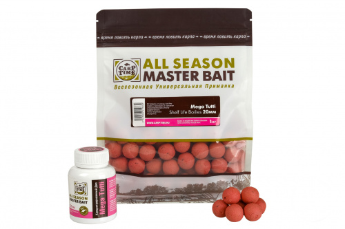 Бойлы тонущие насадочные CarpTime Master Bait Mega Tutti (Мега Тутти) 1кг фото 7