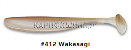 Приманка силиконовая KEITECH Easy Shiner 4" #412 (Wakasagi)