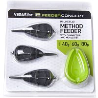 Методные кормушки с пресс формой Feeder Concept Flat METHOD 40, 60, 80гр.